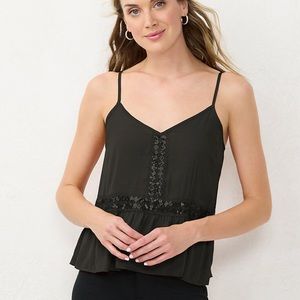 Lc Lauren Conrad Flowy Cami Tank - image 1